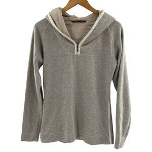 Kuhl Kashmira ¼ Zip Pullover Hoodie Size S Oatmeal Gray‎ Fleece Lined